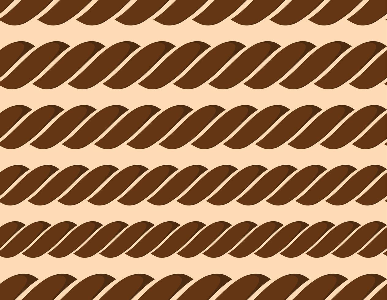 Set of twisted vector rope lines.