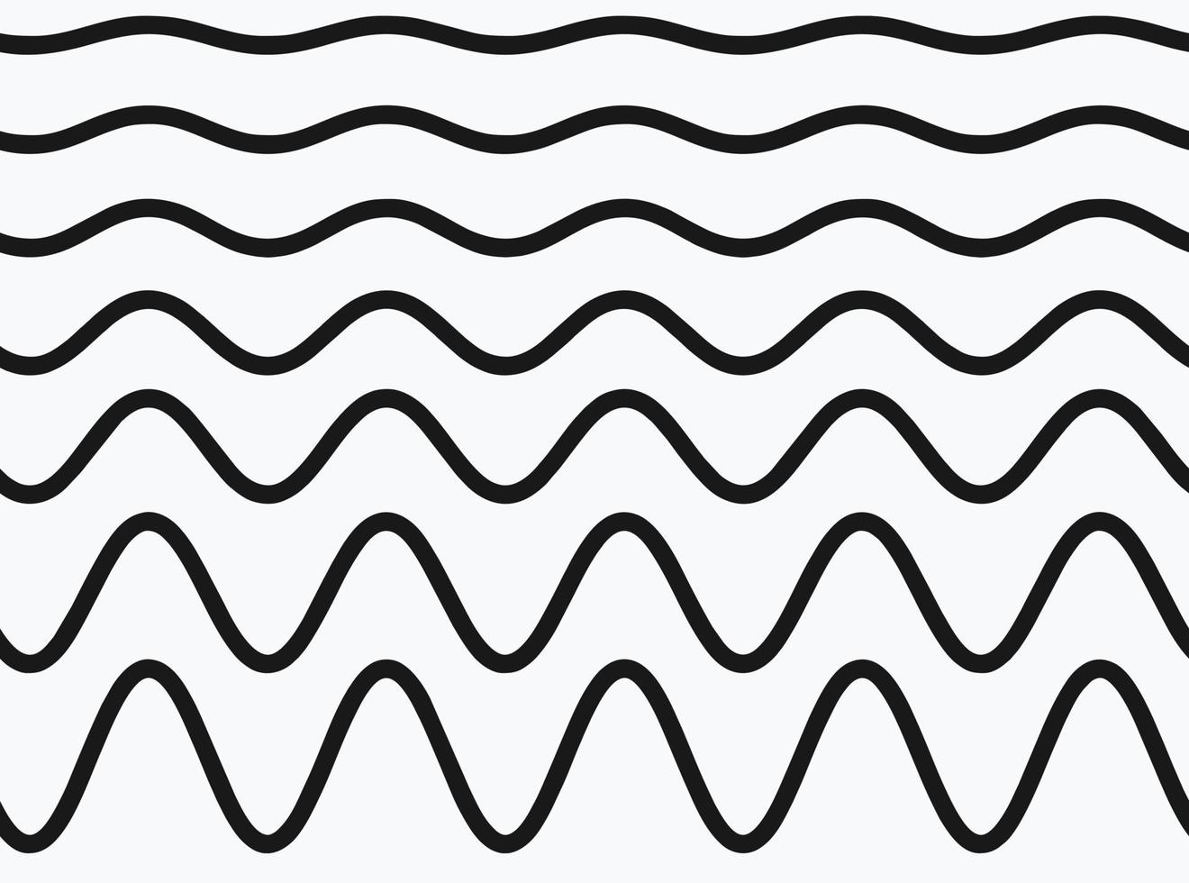 Set of twisted vector rope lines.