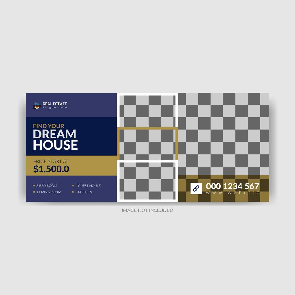 creative modern real estate social media post and web banner. vector