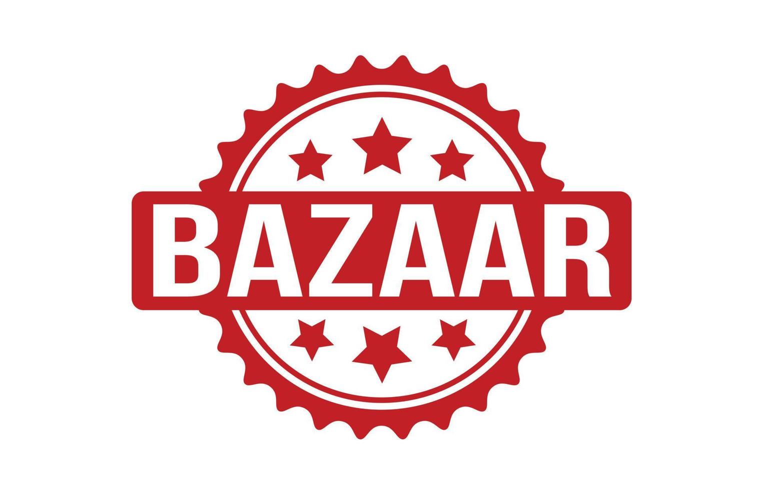 Bazaar Rubber Stamp. Red Bazaar Rubber Grunge Stamp Seal Vector ...