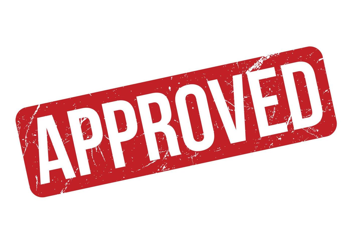 Approved Grunge Rubber Stamp - Vector