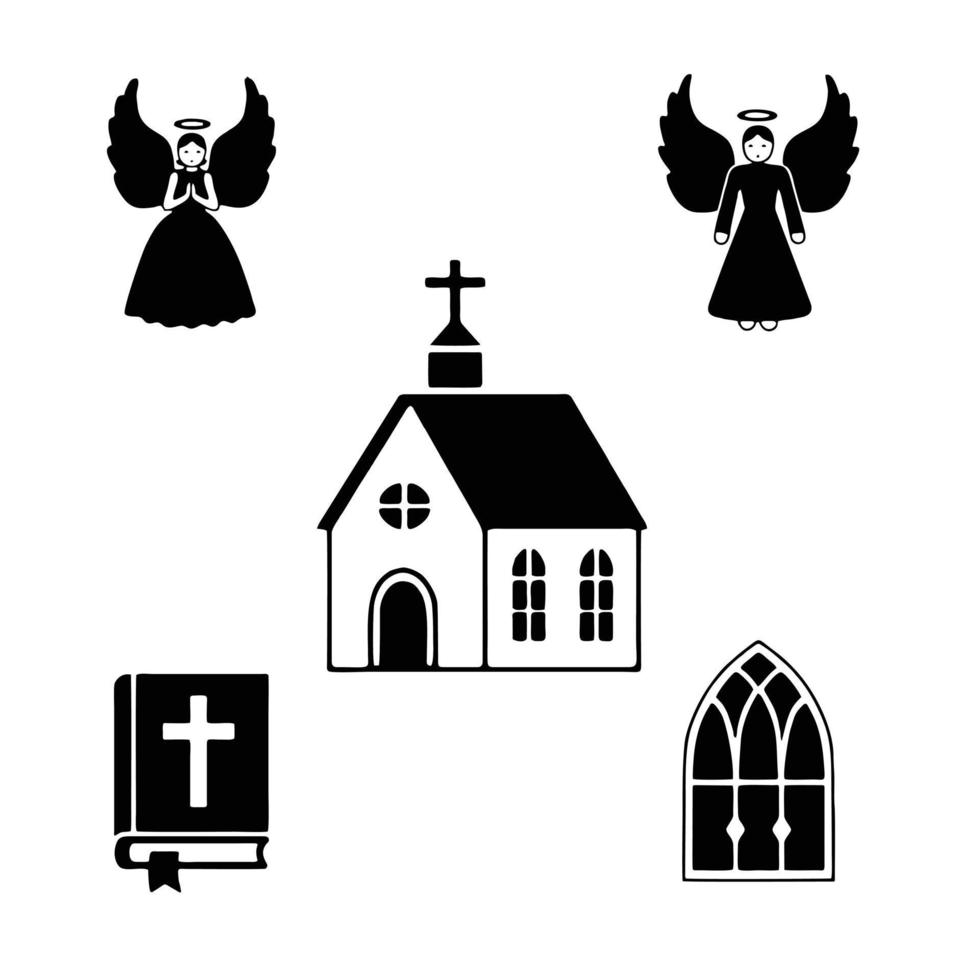 Christianity vector symbol religion and church icon