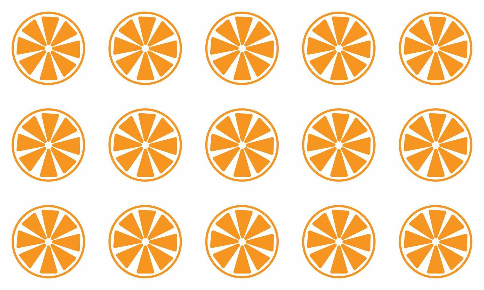 seamless pattern of oranges. citrus pattern vector