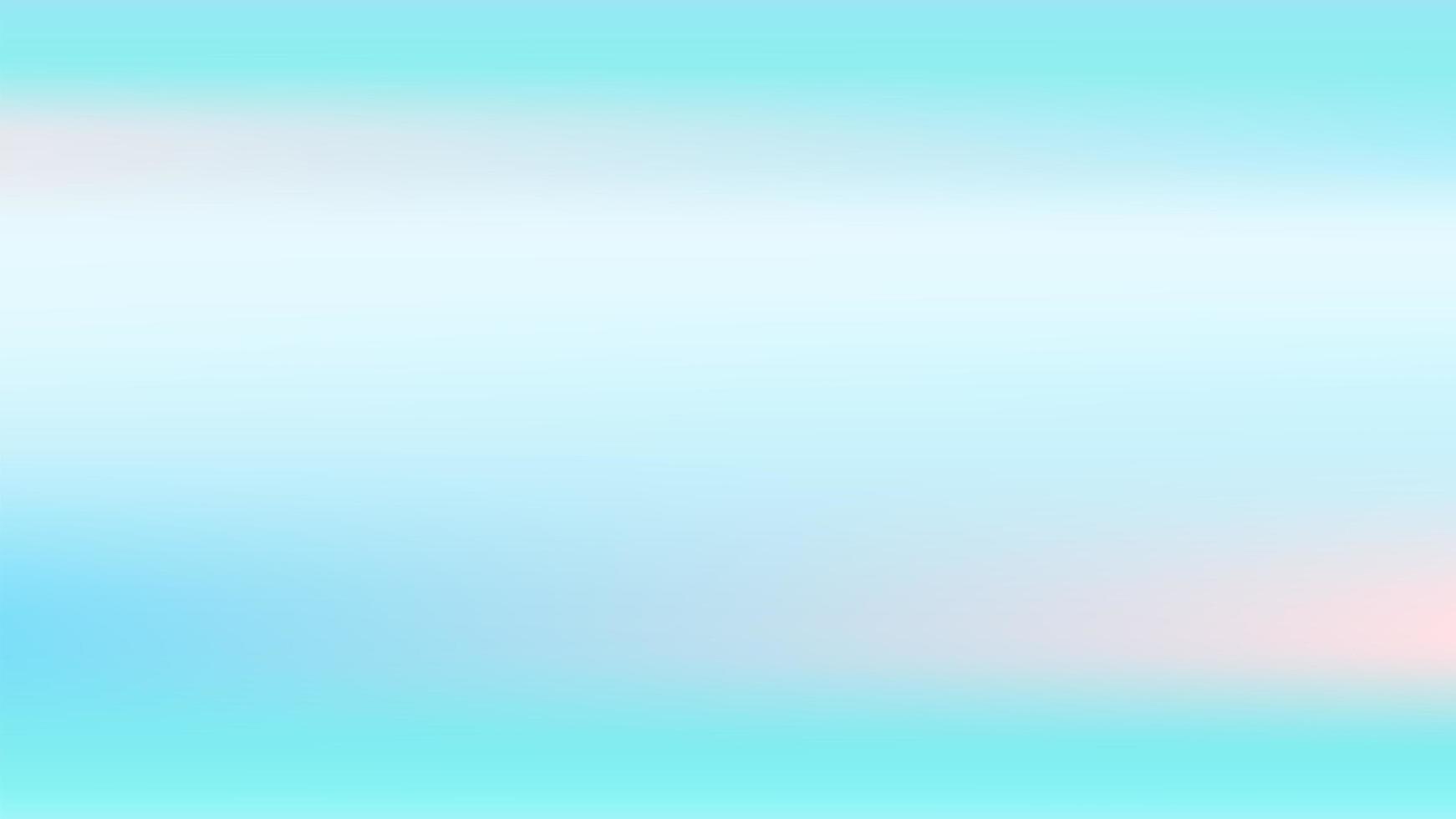 Abstract blue and turquoise horizontal background for design. Smooth satin vector gradient. With pink highlights.