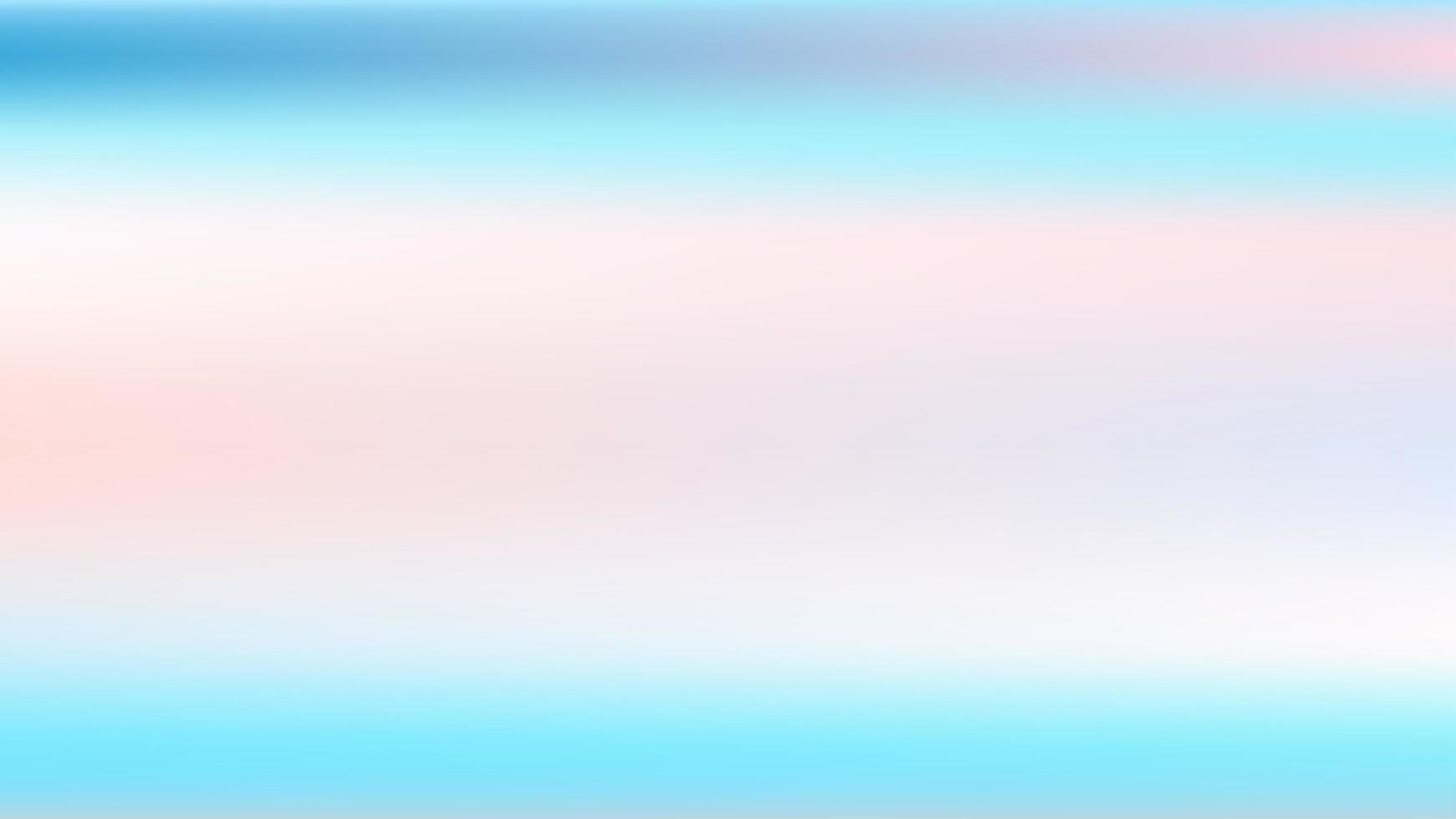 Abstract blue, pink and turquoise horizontal background for design. Smooth satin vector gradient. With pink highlights.