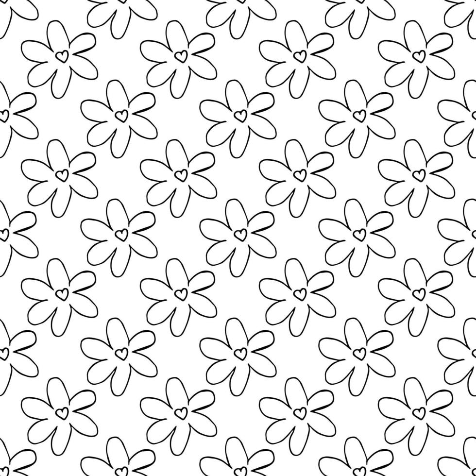 seamless floral background. pattern with flowers vector