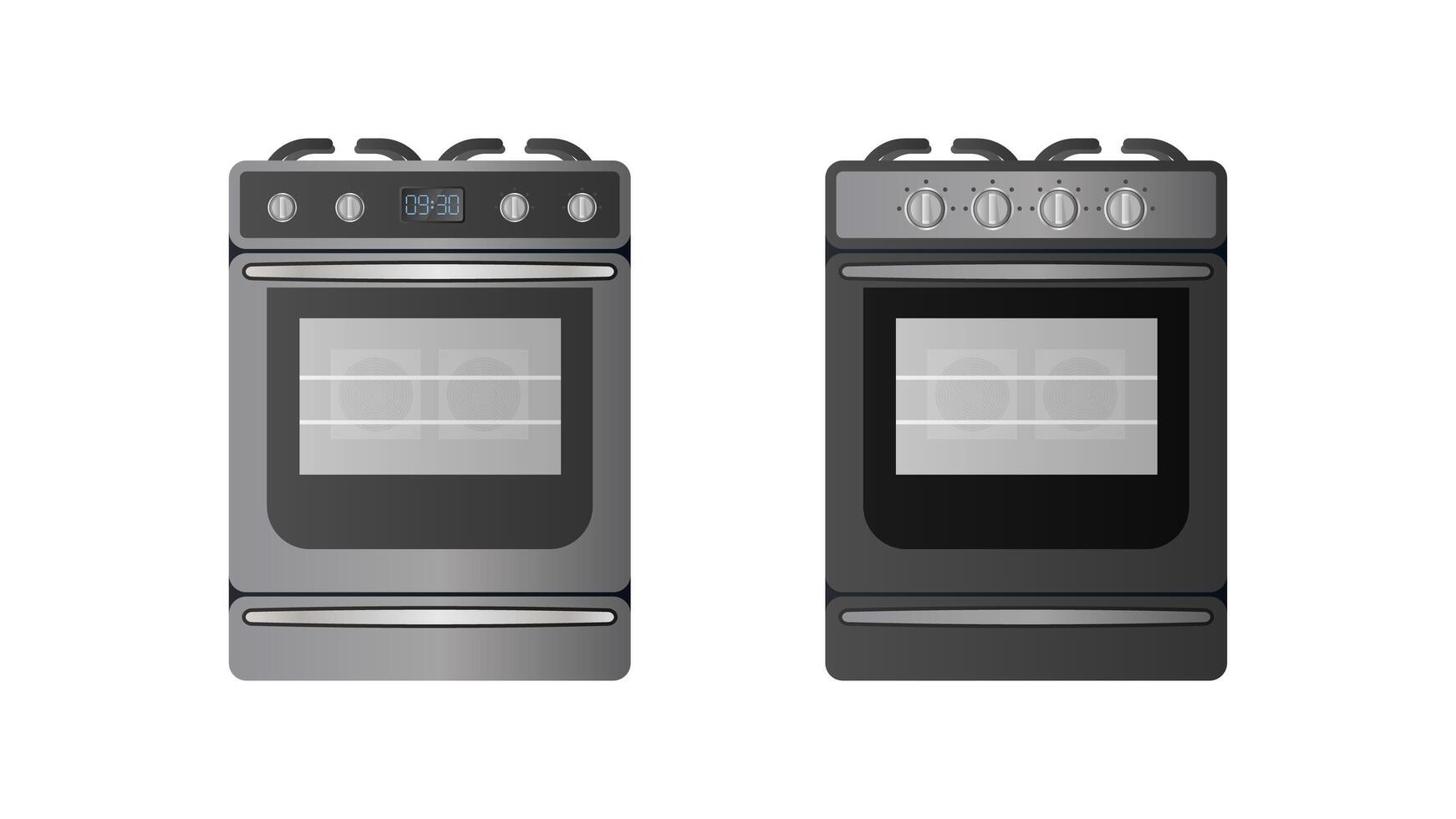 Stove in a realistic style. Modern oven for the kitchen. Isolated. Vector. vector
