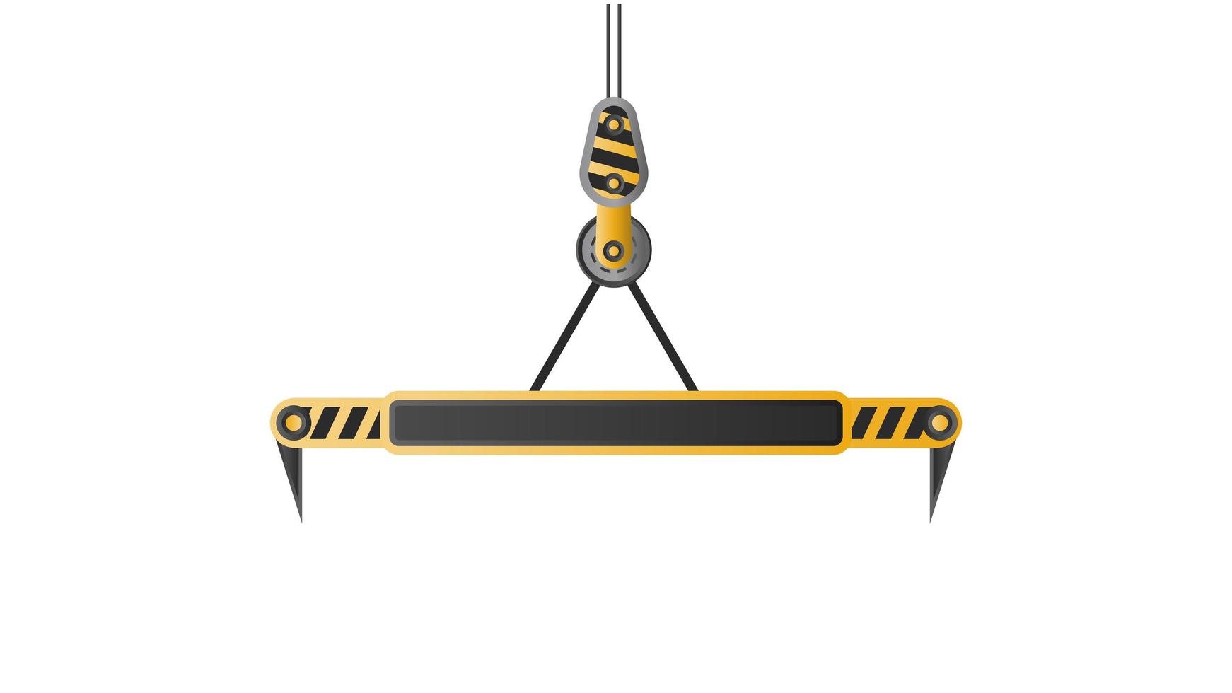 Crane for lifting freight containers. Isolated. Vector. vector