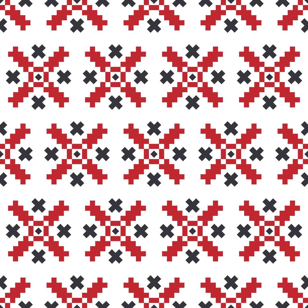 Traditional Ukrainian pattern. Seamless pattern with embroidered shirt. Vector. vector