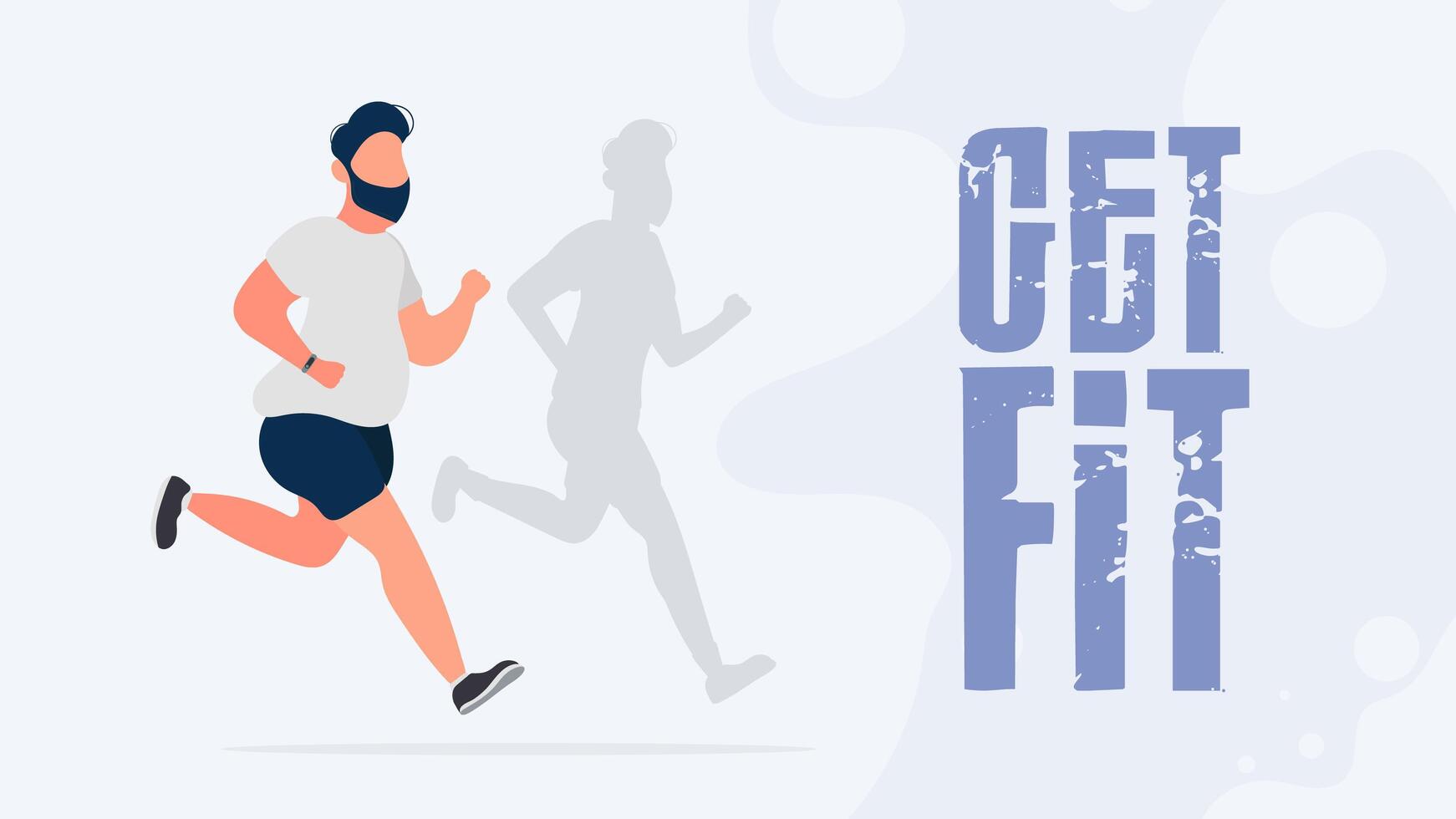 Get fit, running, running, running, running, running, running, running, running, vector