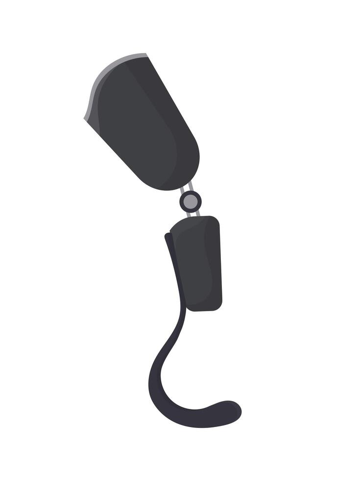 Leg implant. Human leg prosthesis. Isolated. Vector. vector