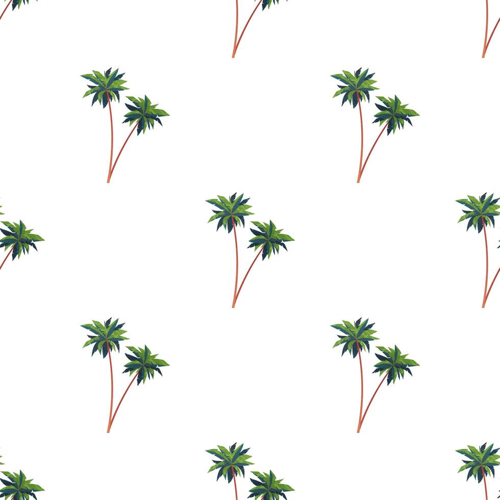 Seamless pattern with palms. Good for covers, fabrics, postcards and printing. Vector illustration.