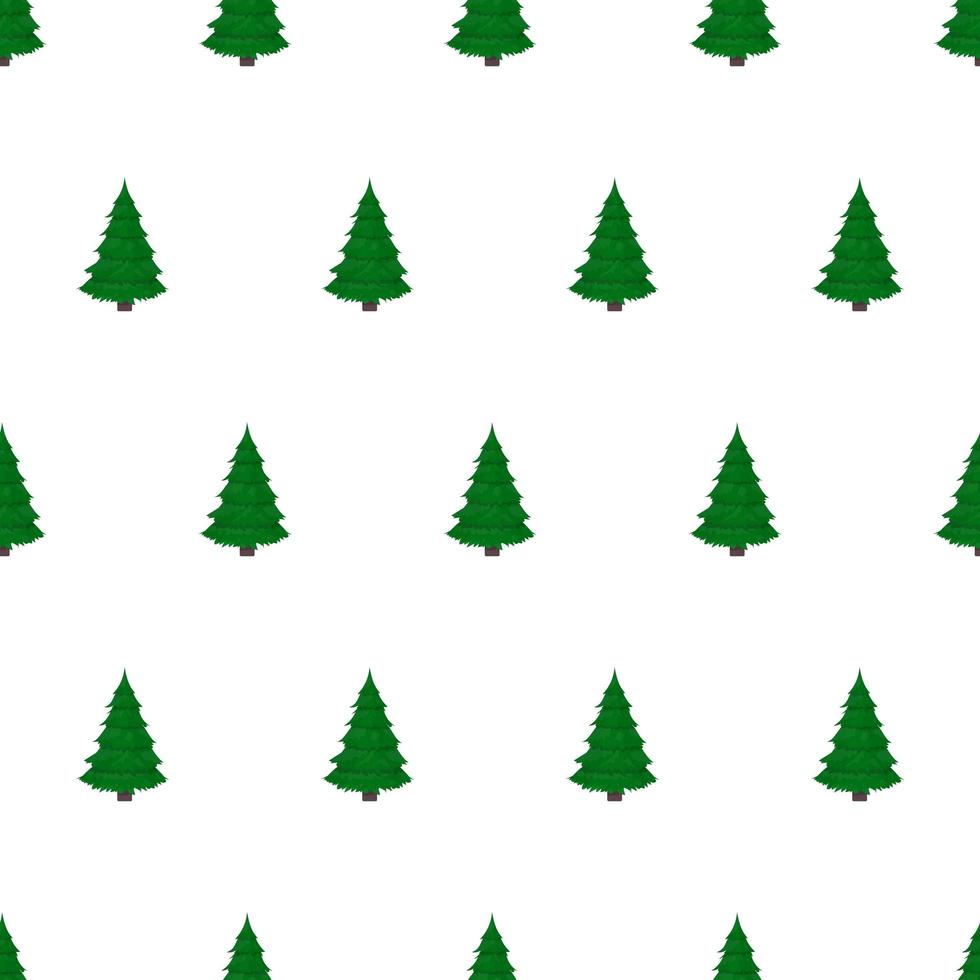 árbol de navidad de patrones sin fisuras. fondo interminable sobre un tema navideño. vector. vector