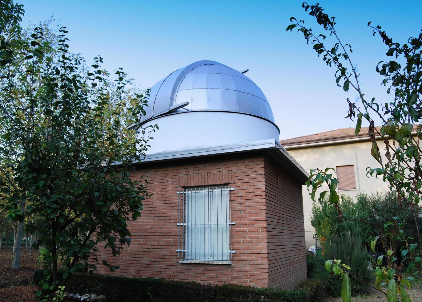 Astronomic observatory dome for a big optical telescope. photo