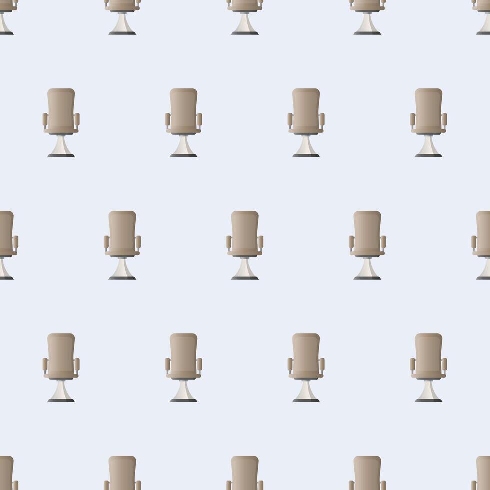 Seamless pattern Office chair. illustration of an office chair for a boss. Good for a background on a business theme. vector