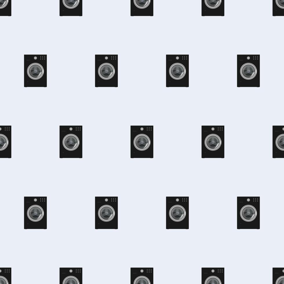 Seamless pattern with washing machine. Endless background with a pattern of a washing machine. Good for backgrounds, wrappers, wrapping papers and prints. Vector. vector