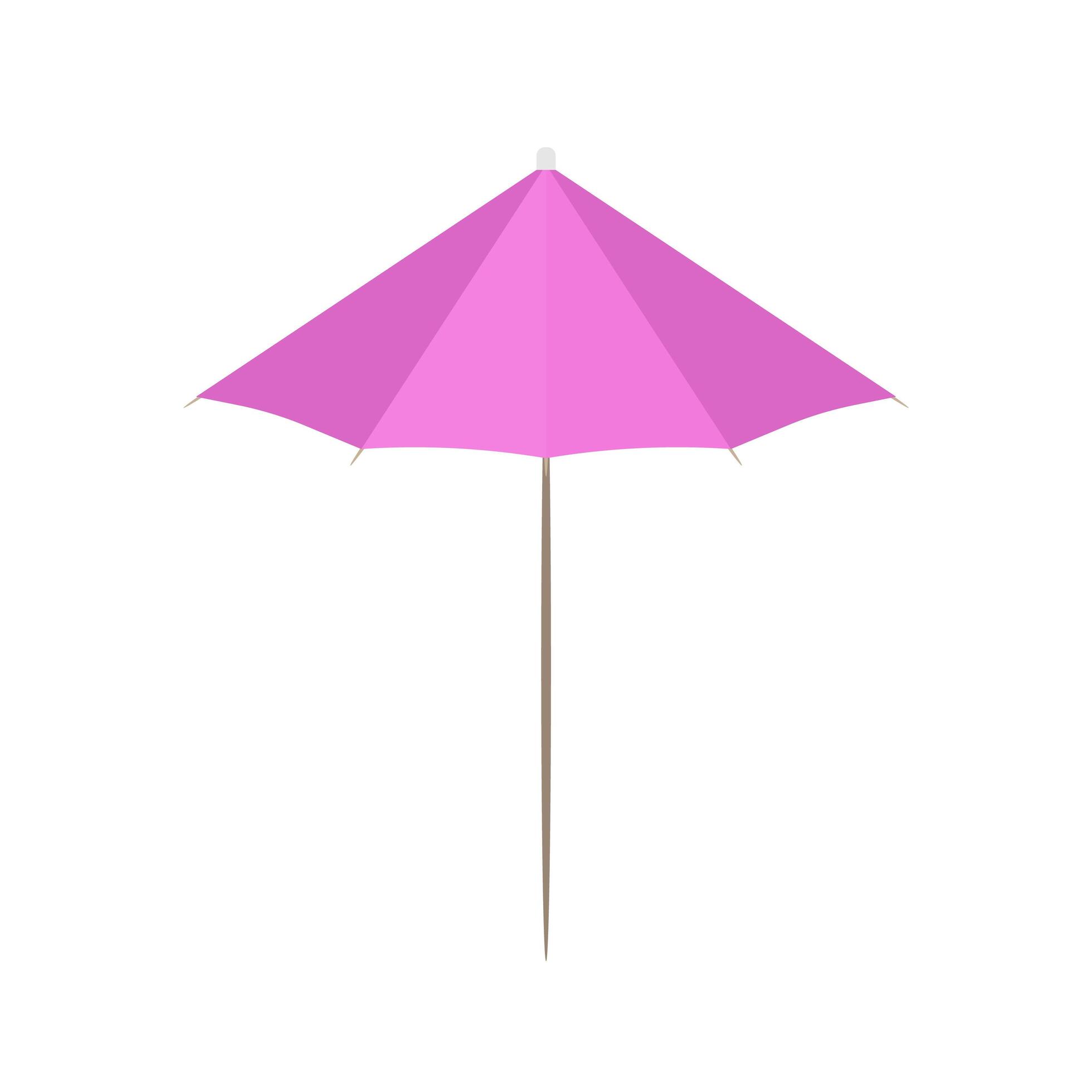 Cocktail umbrella in a flat style. Cocktail umbrella icon. Isolated. Vector. 4869458 Vector Art