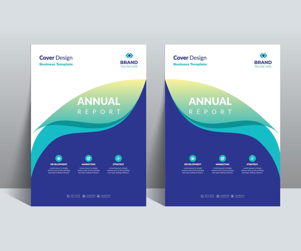 The Modern Annual Report Catalog Cover Design Template Adept to the flyer, brochure, catalog, magazine, cover, booklet, presentation, website, banner, etc. Project. vector
