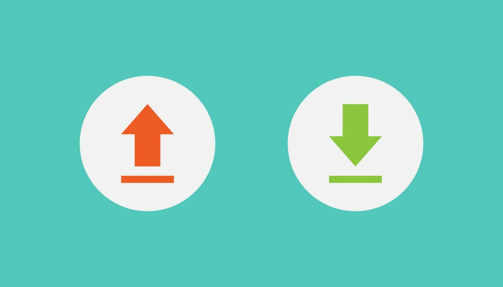 Upload and download vector design, arrow upload and download icon
