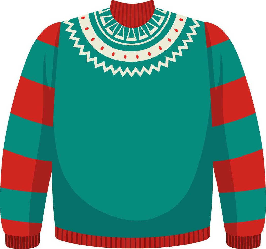 Christmas sweater in cartoon style isolated 4869590 Vector Art at Vecteezy
