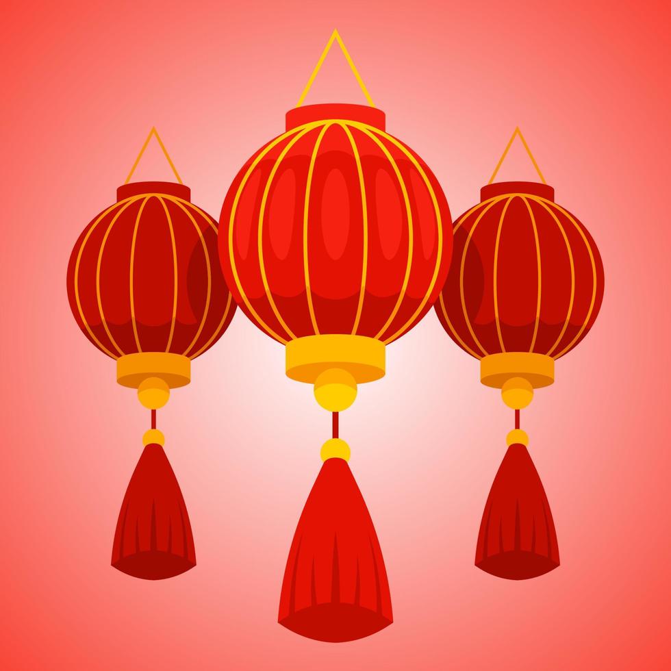 Chinese New Year Lanterns vector