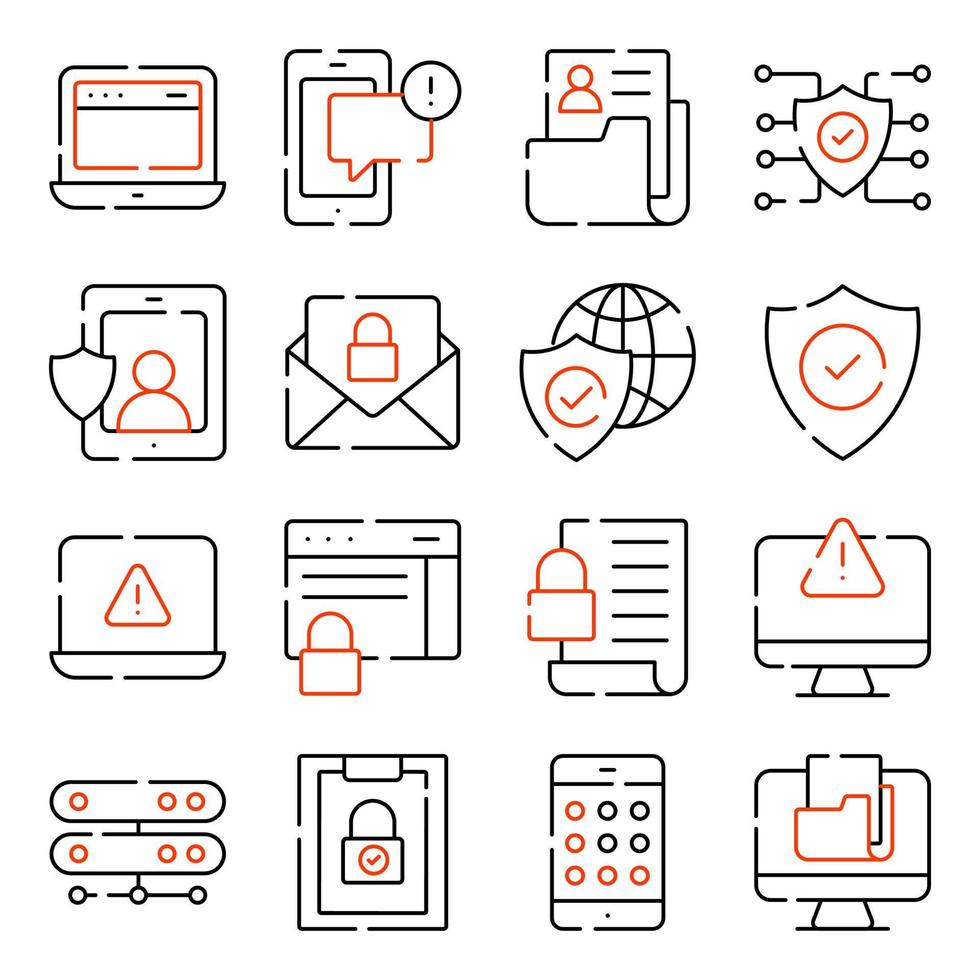 Pack of Gdpr vector