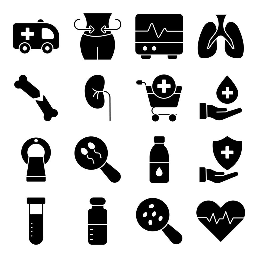 paquete de instrumentos médicos vector