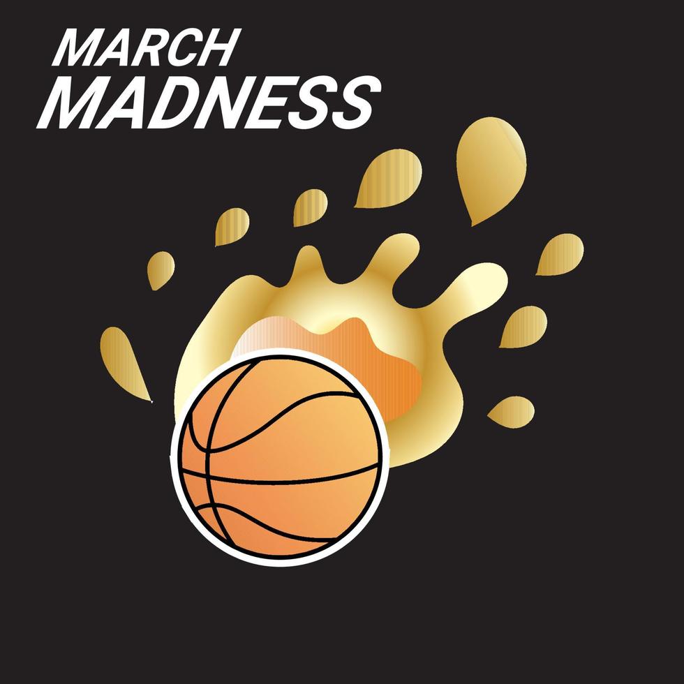 Print march madness, this design is perfect for banner designs, posters, backgrounds, wallpapers, gift cards, and gift cards vector