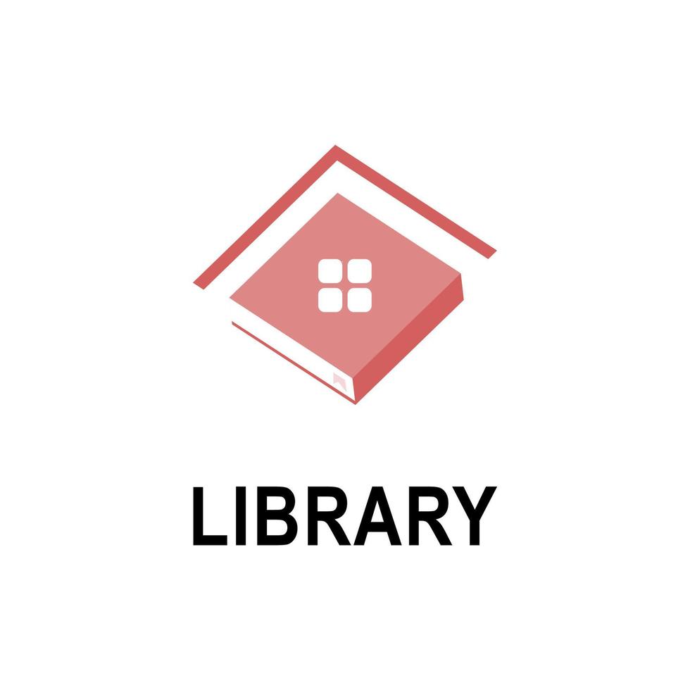 plantilla de diseño de logotipo de educación simple. emblema de icono de libro para cursos, clases y escuelas ilustración vectorial. educación en línea, empresa comercial, biblioteca, librería, universidad y concepto de aprendizaje. vector