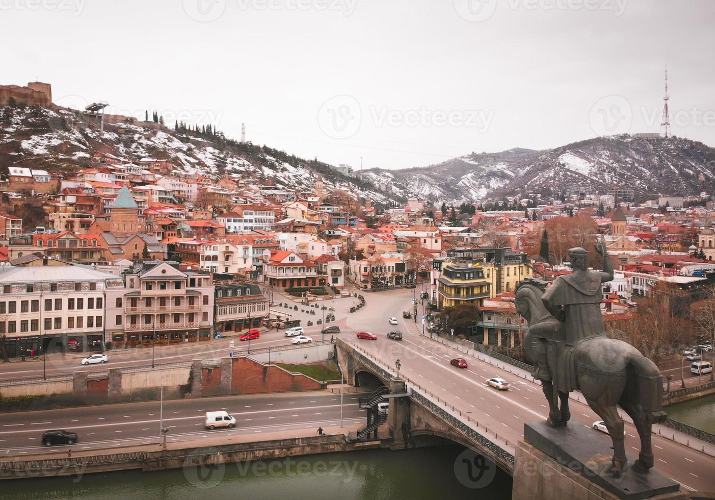 Old city view in Tbilisi photo