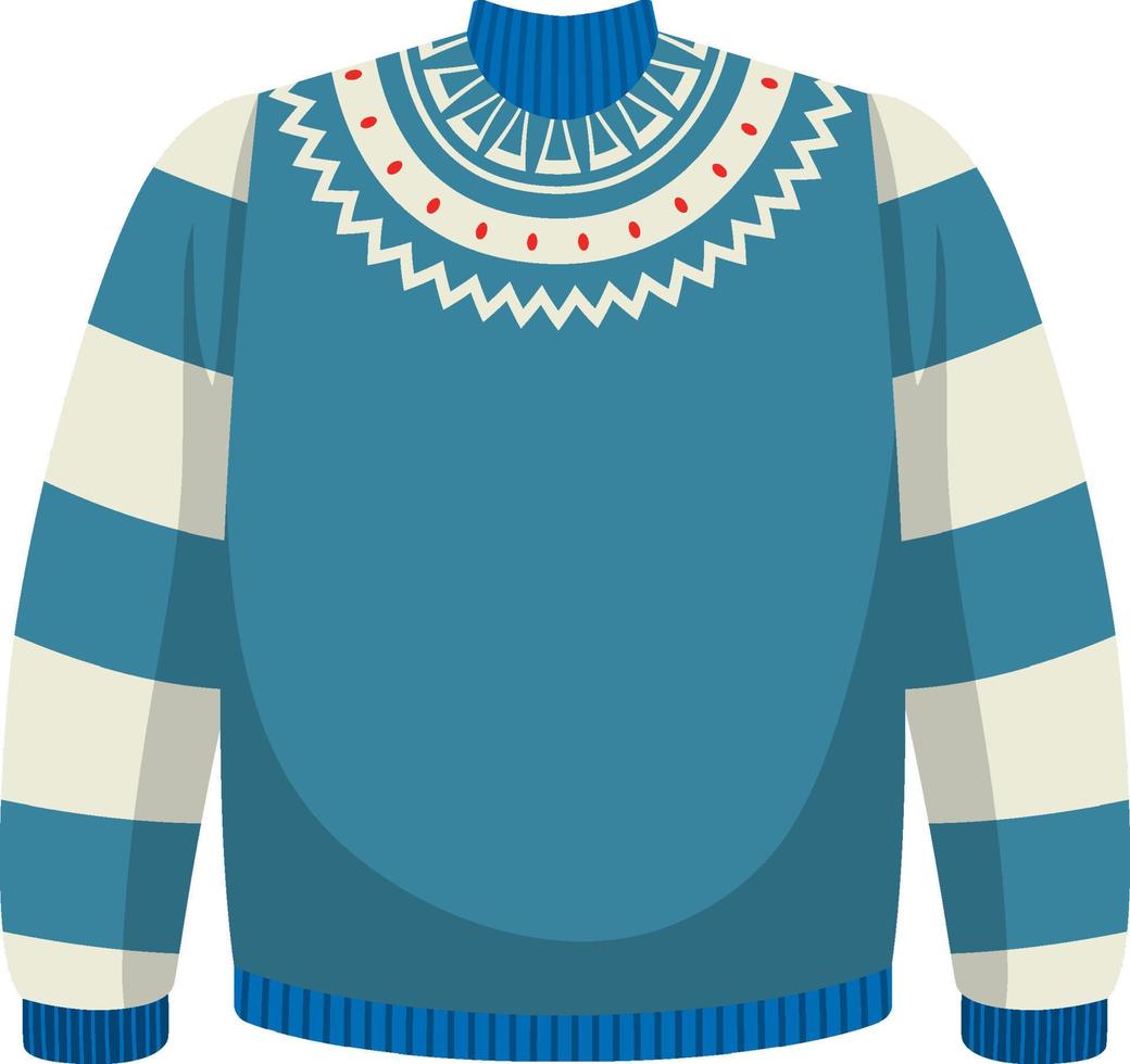 Christmas sweater in cartoon style isolated vector