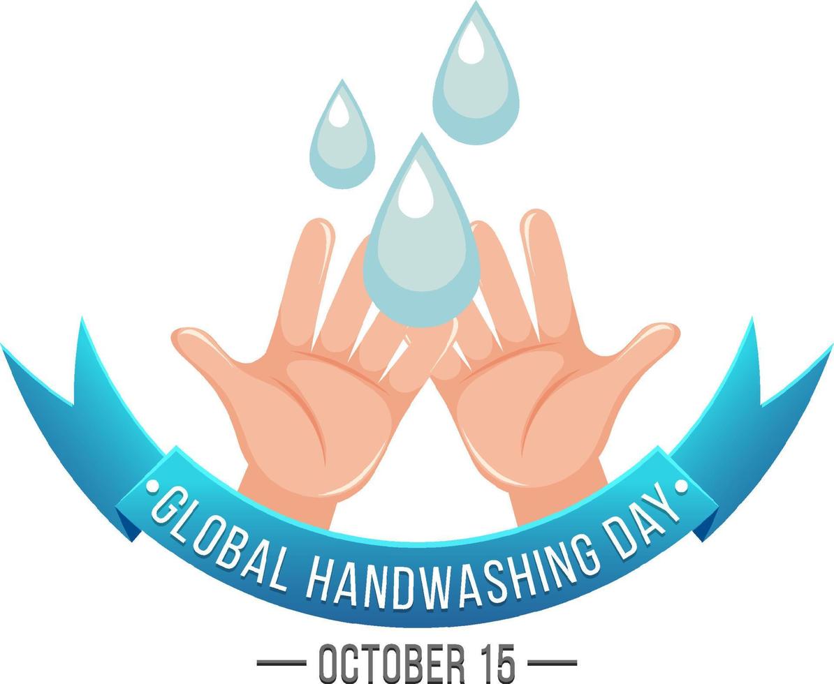 Global Handwashing Day Banner Design vector