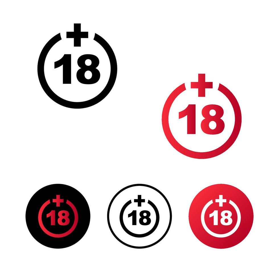 Abstract Adult Sign Icon Illustration vector