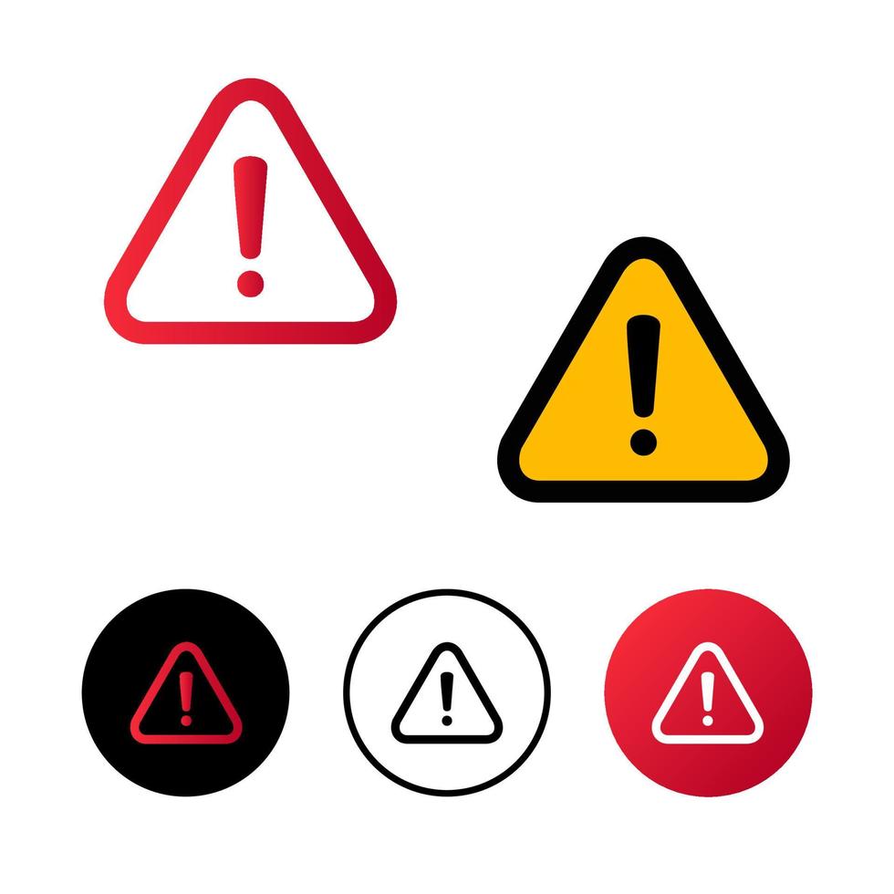 Abstract Caution Icon Illustration vector