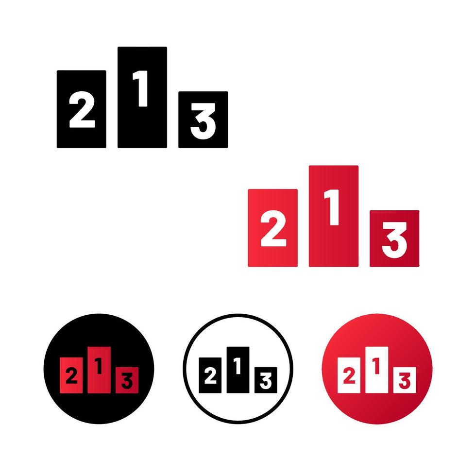 Abstract Leaderboard Icon Illustration vector