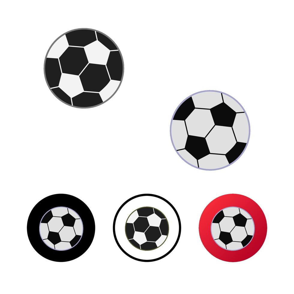 Abstract Soccer Ball Icon Illustration vector