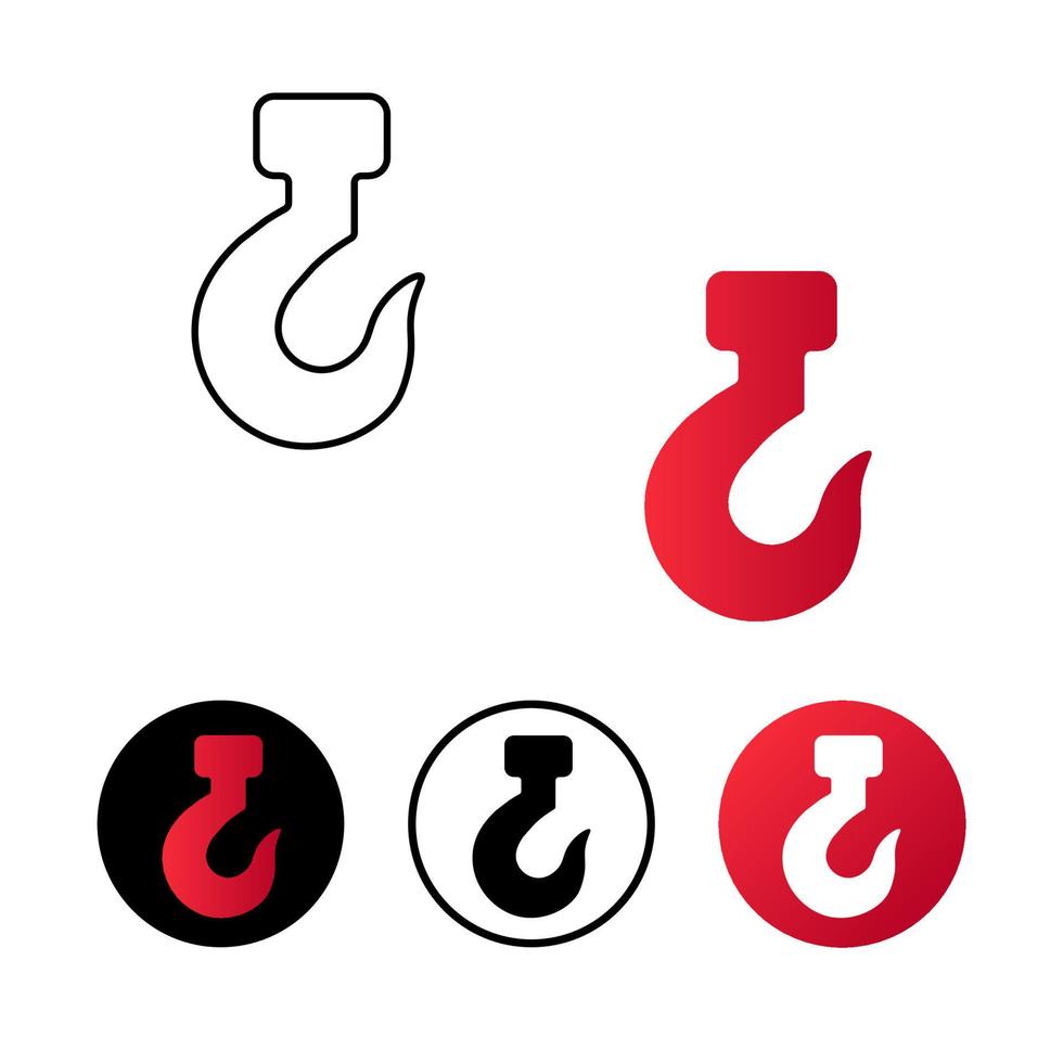Abstract Hook Icon Illustration vector