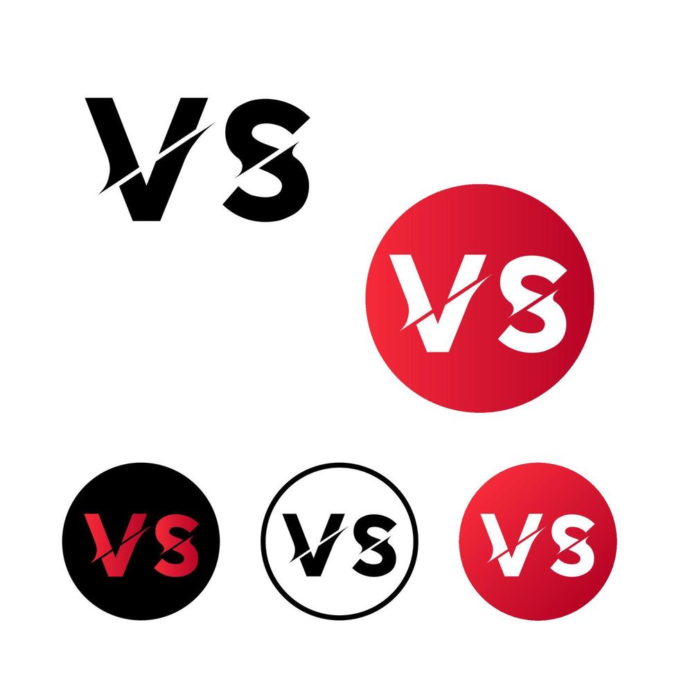 Abstract Versus VS Icon Illustration vector