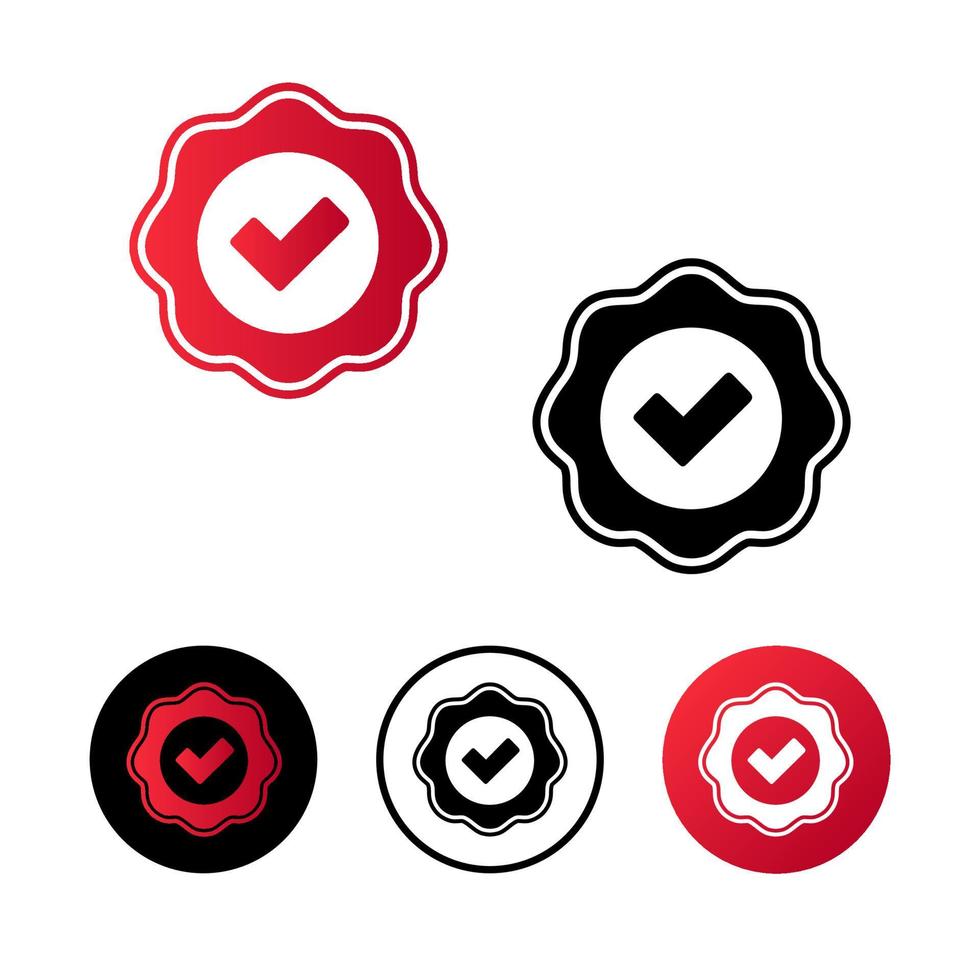 Ilustración de icono de insignia de calidad abstracta vector