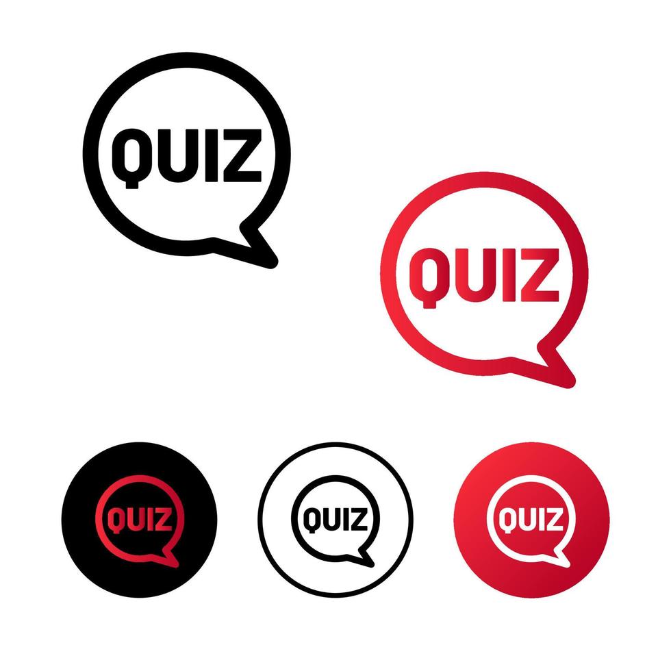 Abstract Quiz Icon Illustration vector