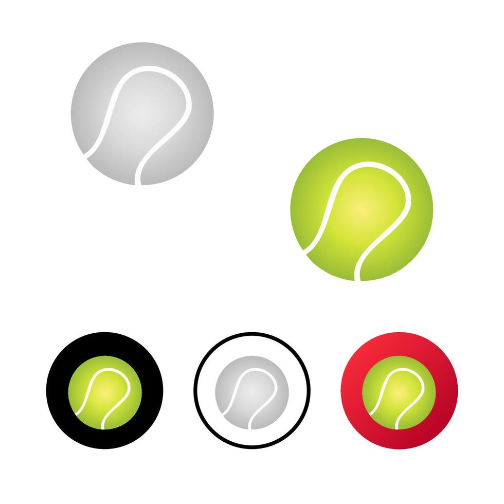 Ilustración de icono de tenis abstracto vector