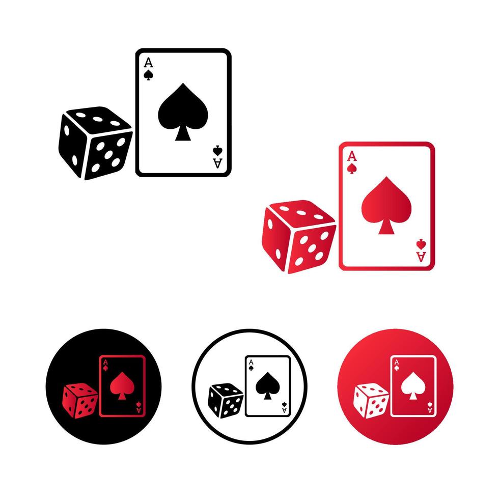 Abstract Gambling Icon Illustration vector