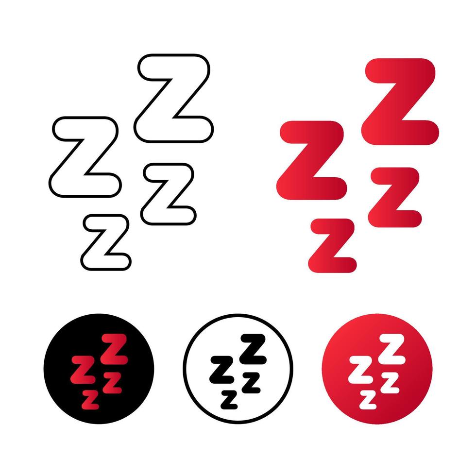 Abstract Snooze Icon Illustration vector
