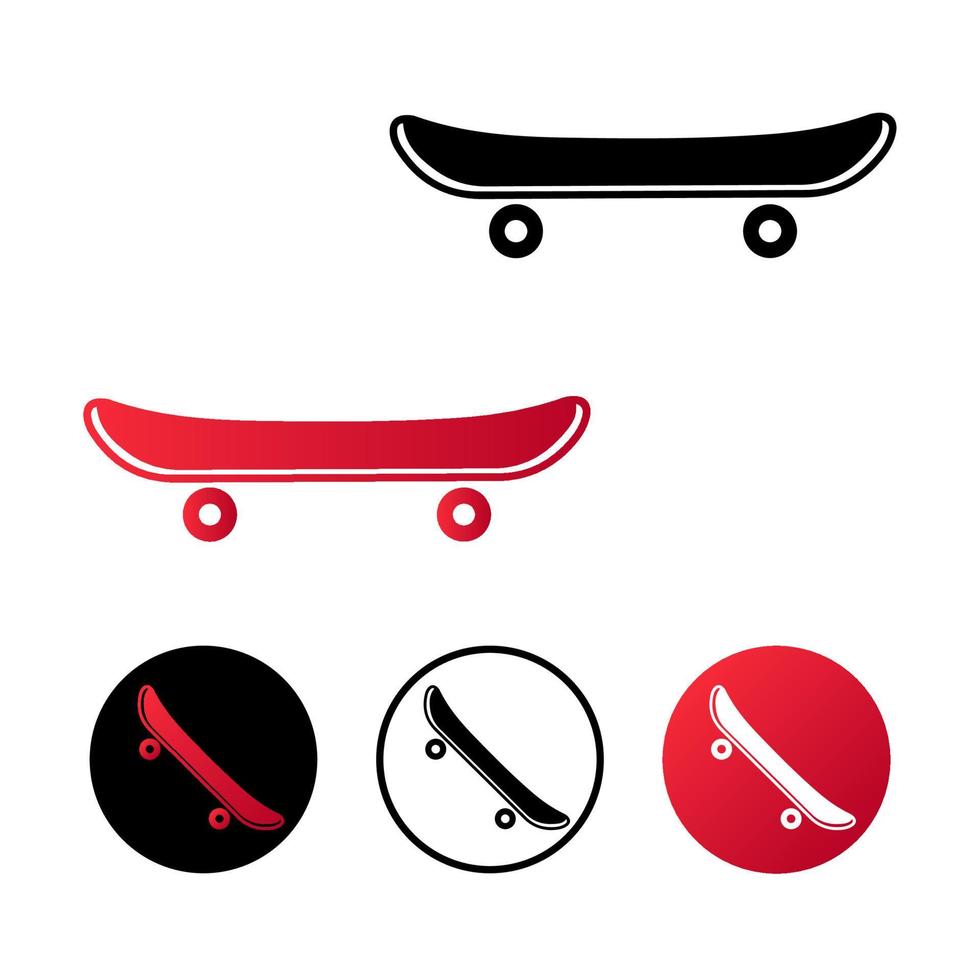 Abstract Skateboard Icon Illustration vector