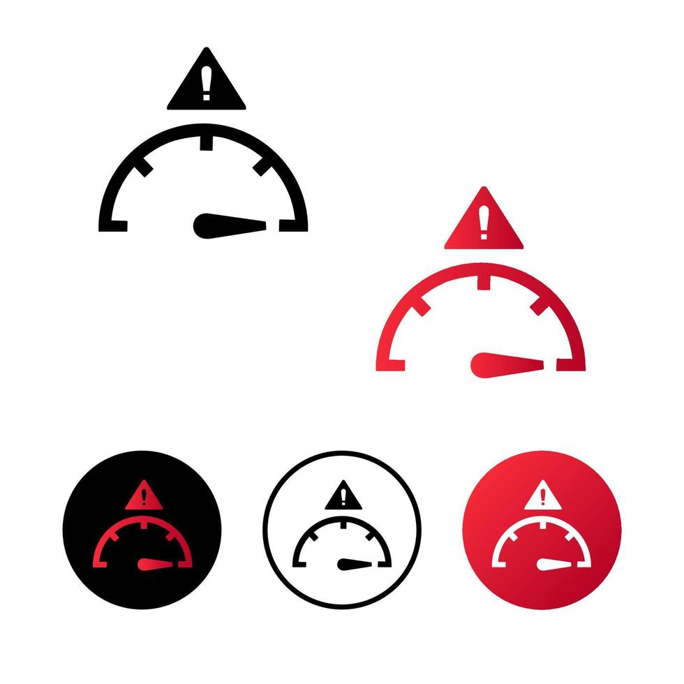 Abstract High Risk Alert Icon Illustration vector