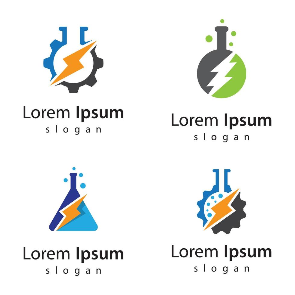 Power lab logo images vector