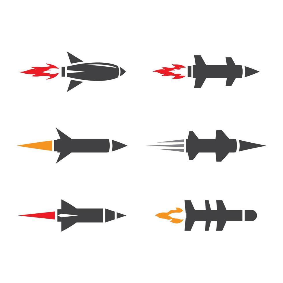 Missile logo images vector