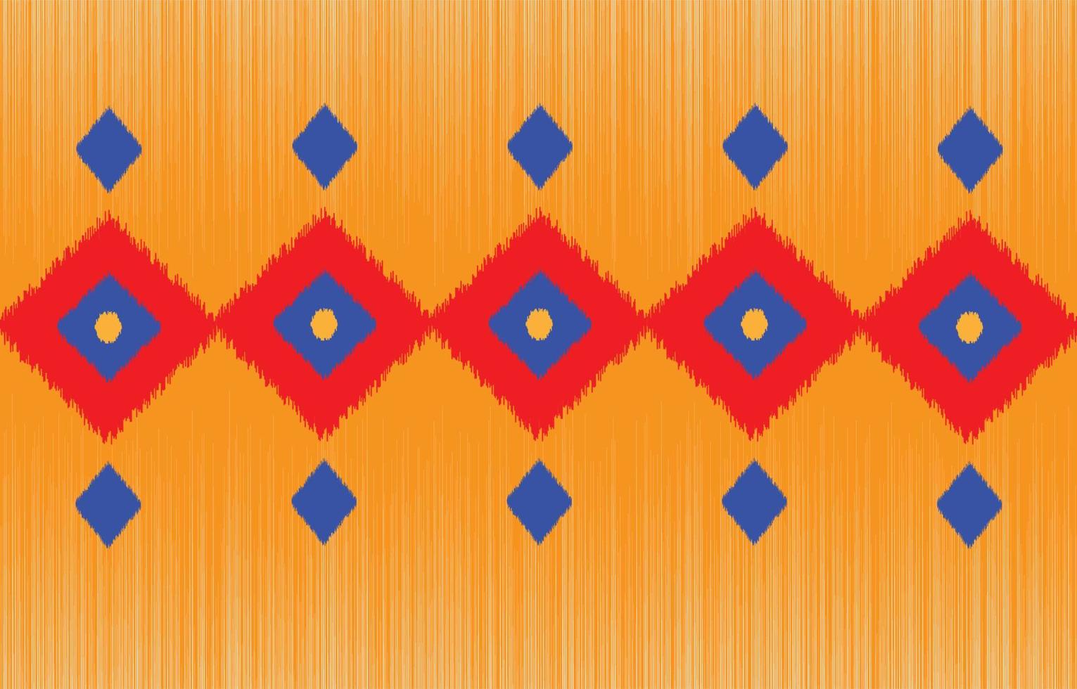 patrón geométrico ikat diseño étnico tradicional para fondo, alfombra, papel tapiz, ropa, batik, textil. ilustración de bordado de patrón de vector