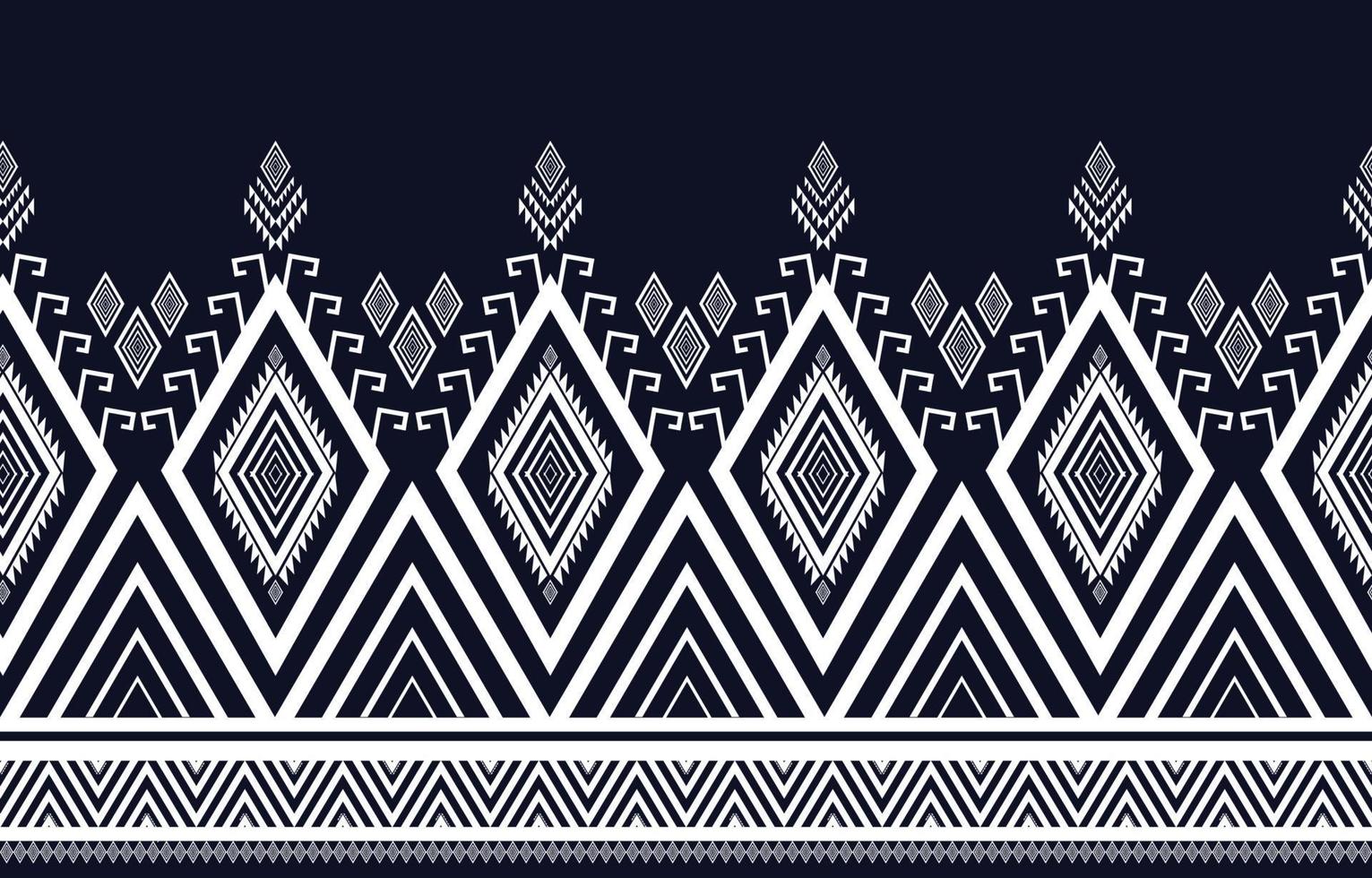 Geometric ethnic patterns indigenous tribal traditional design for background, wallpaper, carpet, cloth, wrap, batik, embroidery style vector illustration