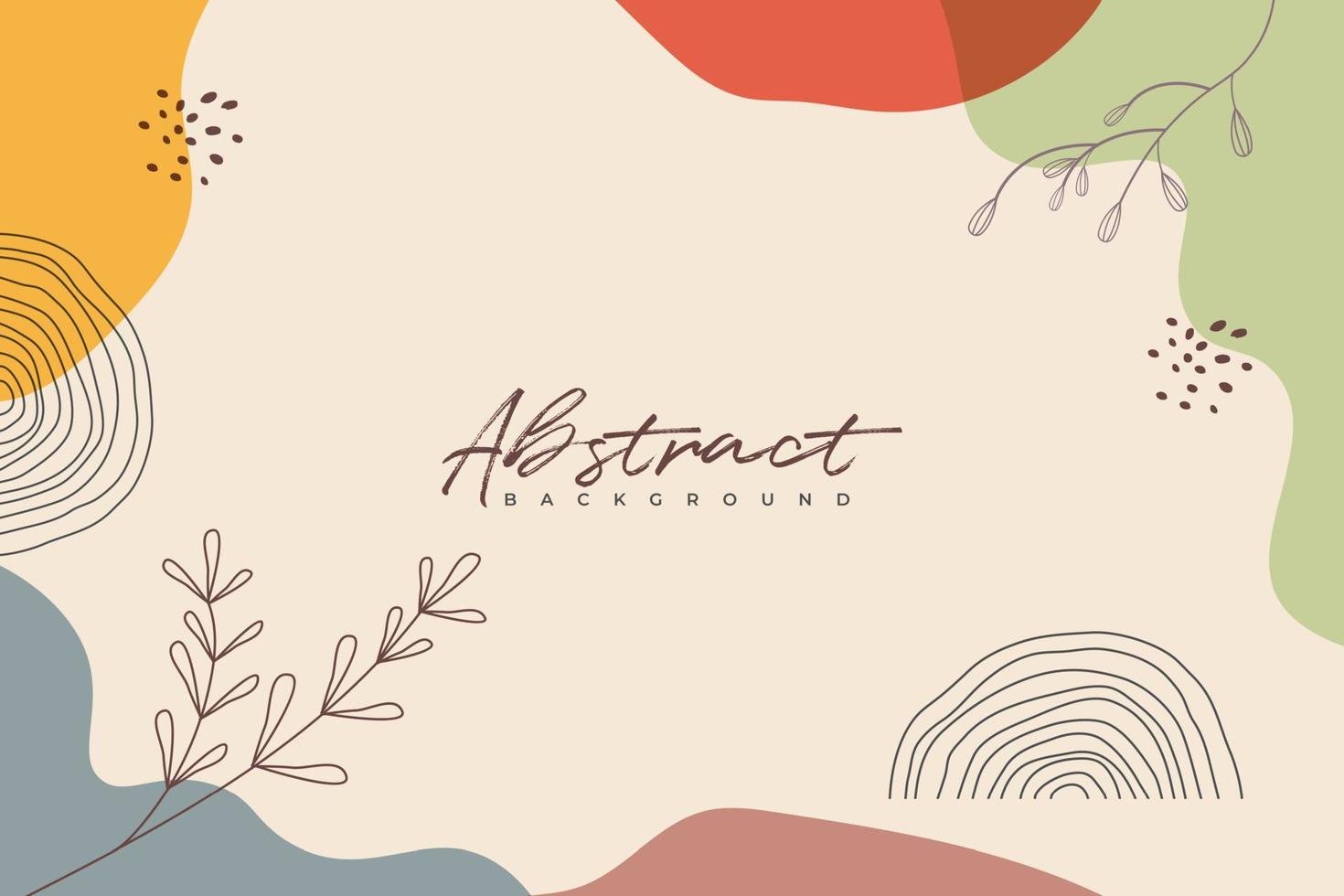 Abstract hand drawn background vector